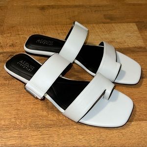 Alfani Step ’N Flex Baclinii Flat Sandals White 9.5